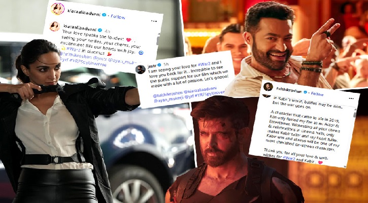 শত কোটির ঘরে ‘ওয়ার টু’, যা বললেন নায়ক-নায়িকারা